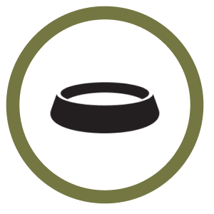 icon of an empty dog bowl